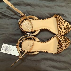 A New Day leopard print strappy sandals
